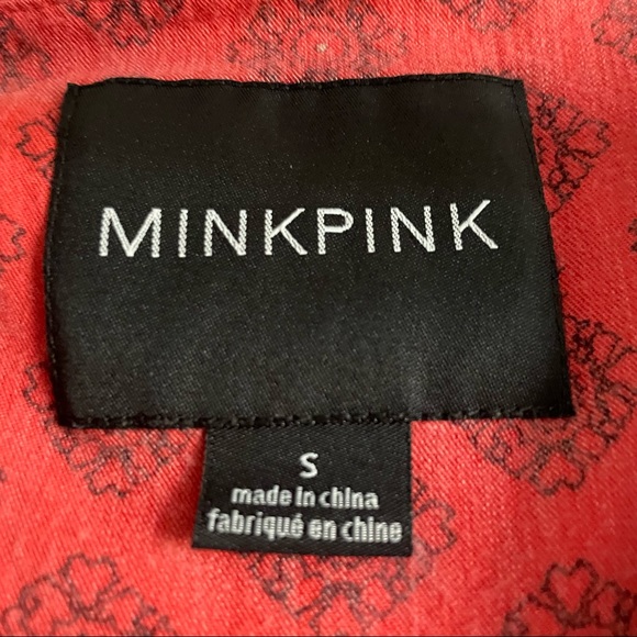 MINKPINK Women’s Boho Printed Button Down Tunic Dress Small - Picture 5 of 5